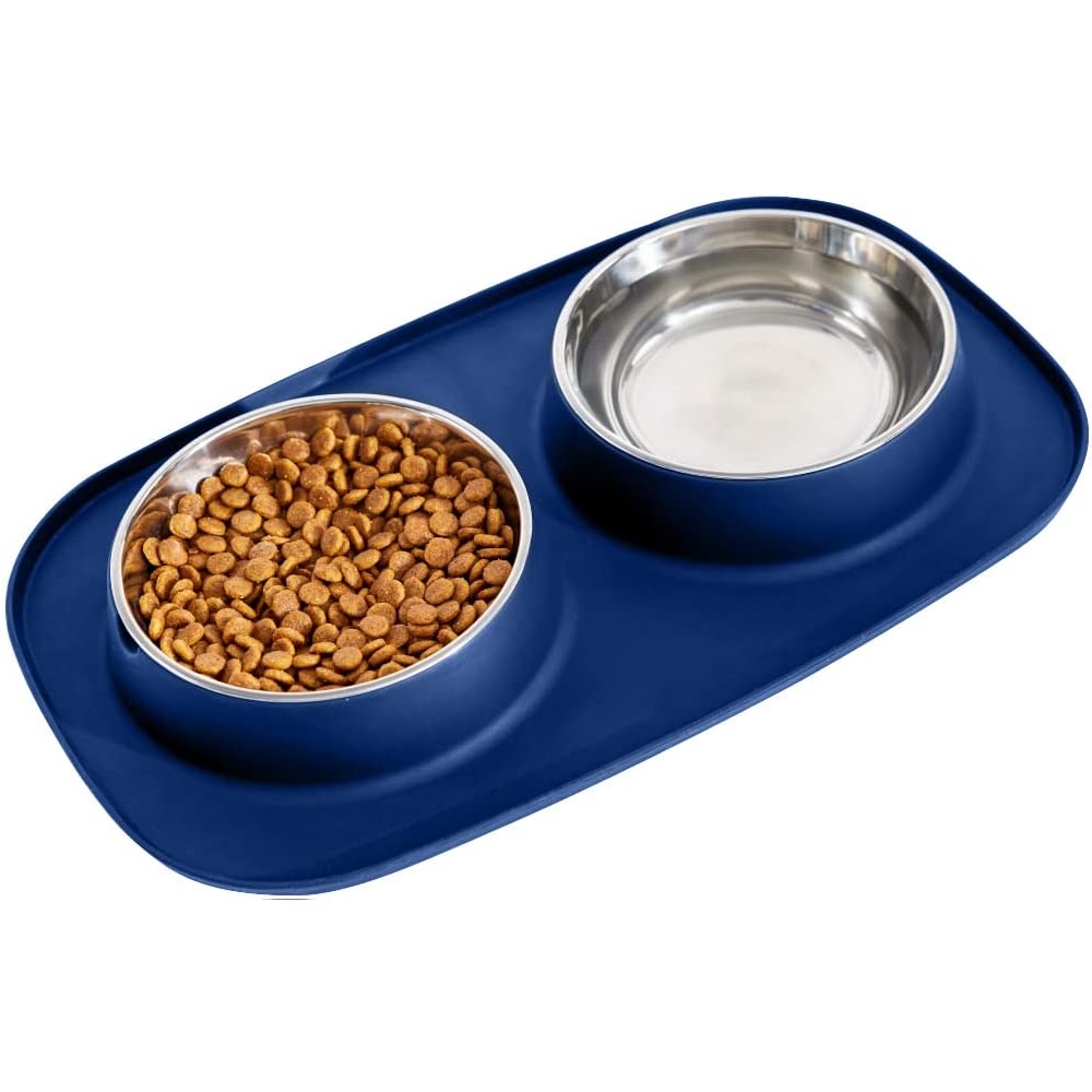 Slip Resistant Pet Bowls - Black: image 4