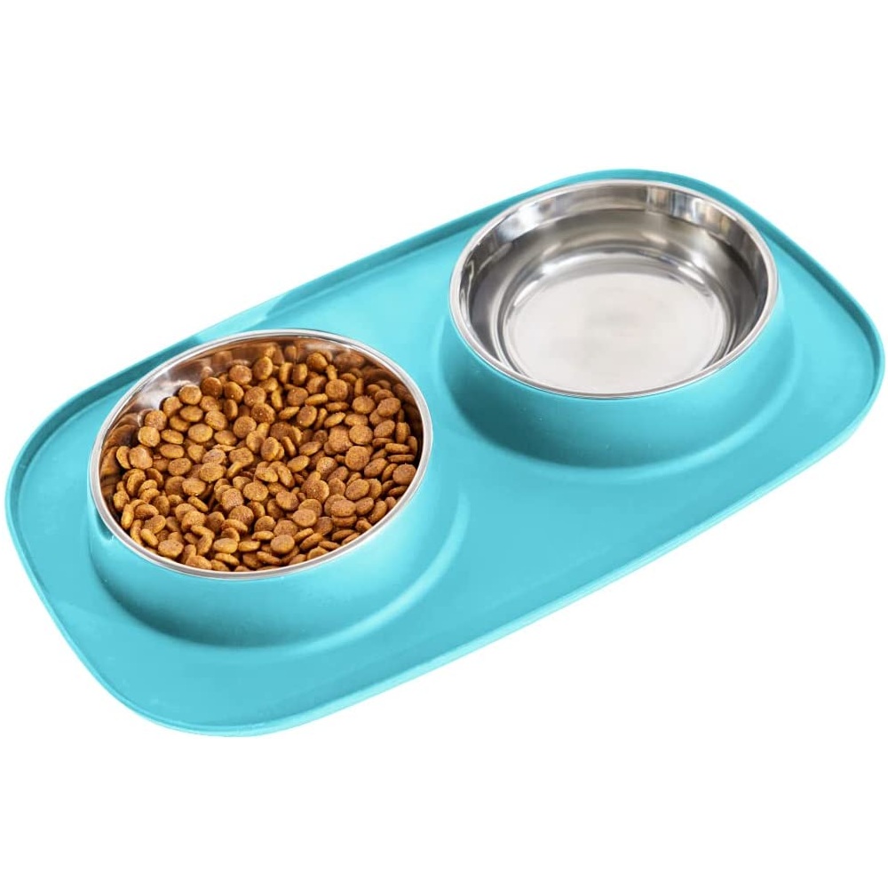 Slip Resistant Pet Bowls - Black: image 10