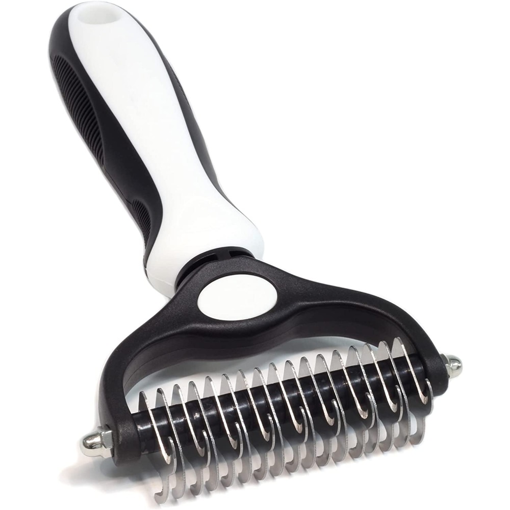 Pet Grooming Brush - White: image 1